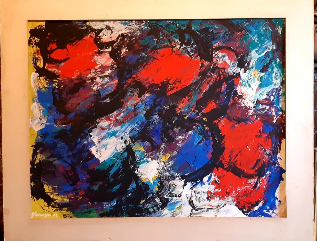 Groot schilderij van Marcel Ysewijn van het jaar 1962., Antiek en Kunst, Ophalen