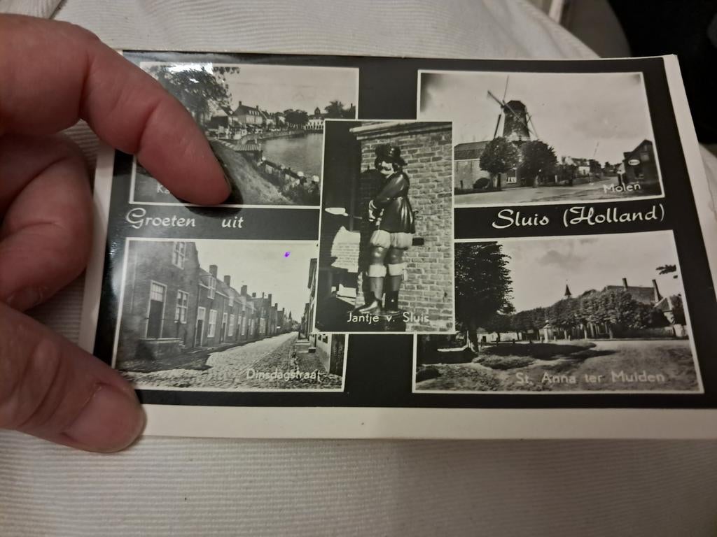 Beschreven oude pk : Sluis, Ophalen of Verzenden