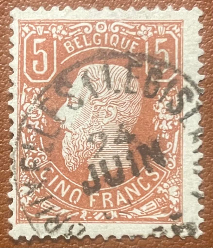België 1869 - Leopold II OBP 37, Ophalen, Gestempeld