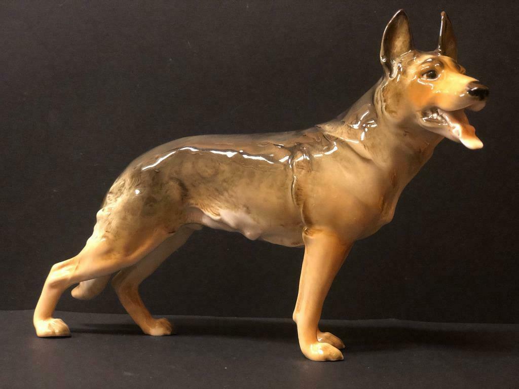 HUTSCHNREUTHER Chien Berger Allemand, Antiquités & Art, Antiquités | Porcelaine, Enlèvement ou Envoi