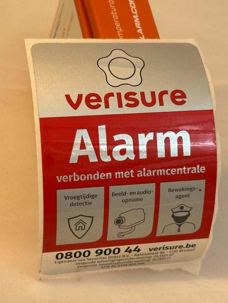 Raam stickers Verisure, Ophalen of Verzenden, Nieuw