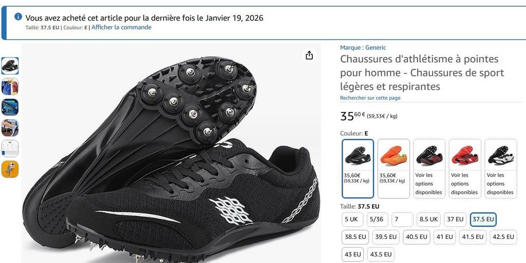 SPIKES NIEUWE T37 SPORTSCHOENEN VOOR FIJNE VOETEN, Sport en Fitness, Loopsport en Atletiek, Ophalen of Verzenden, Nieuw, Spikes