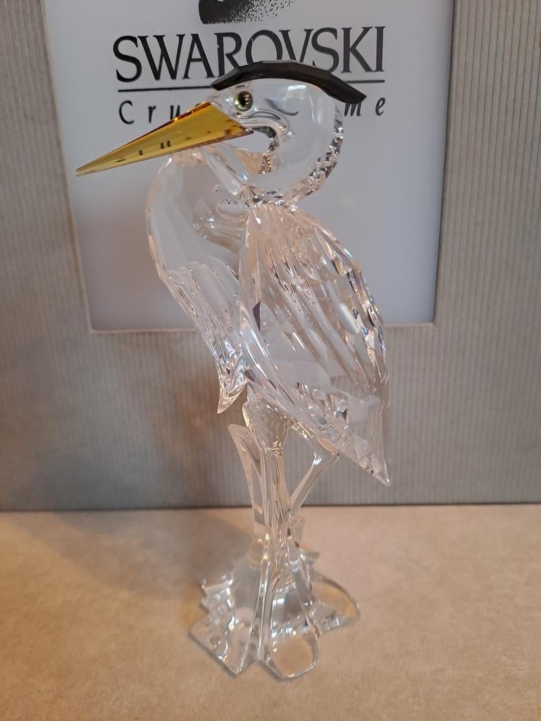 Swarovski zilver reiger, Verzamelen, Swarovski, Ophalen of Verzenden, Nieuw