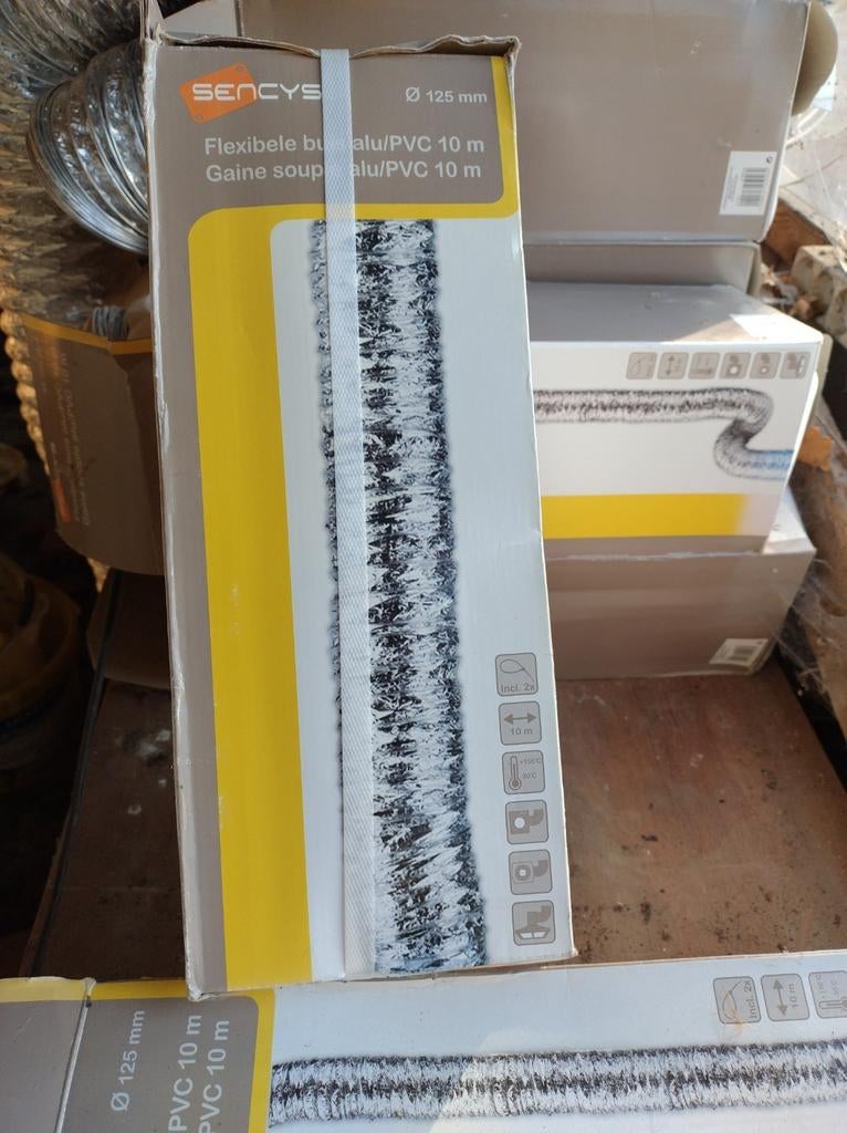 flexibele buis 125mm , lengte 10m, Ophalen, 6 meter of meer, 80 mm of meer, Nieuw