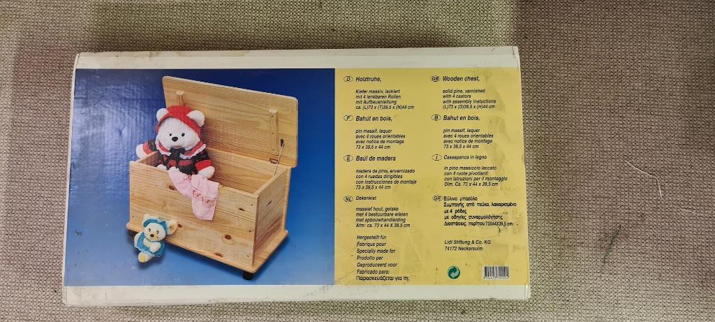 Houten speelgoedkoffer (nieuw), Ophalen, Nieuw, Overige typen