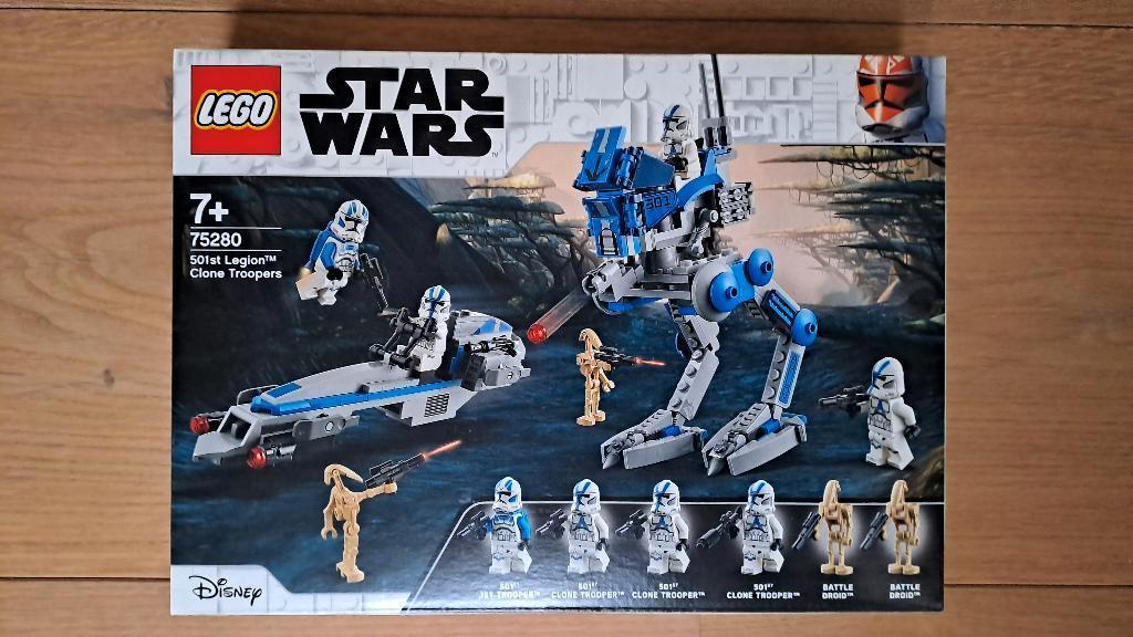 Lego 75280 - Star Wars 501st Legion Clone Troopers (2 stuks), Enlèvement ou Envoi, Neuf, Ensemble complet, Lego