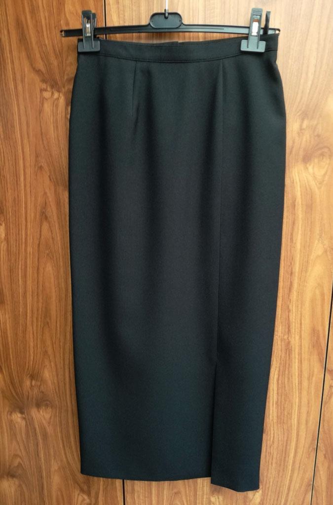 M38 -NIEUW- lange zwarte rok, spilt voor- en achter-zie info, Kleding | Dames, Rokken, Ophalen, Nieuw, Zwart
