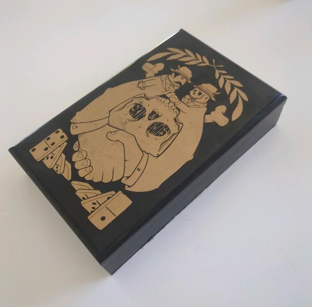 🚨‼️Jeremy Fish 'Skin and Bones' domino set, Enlèvement ou Envoi