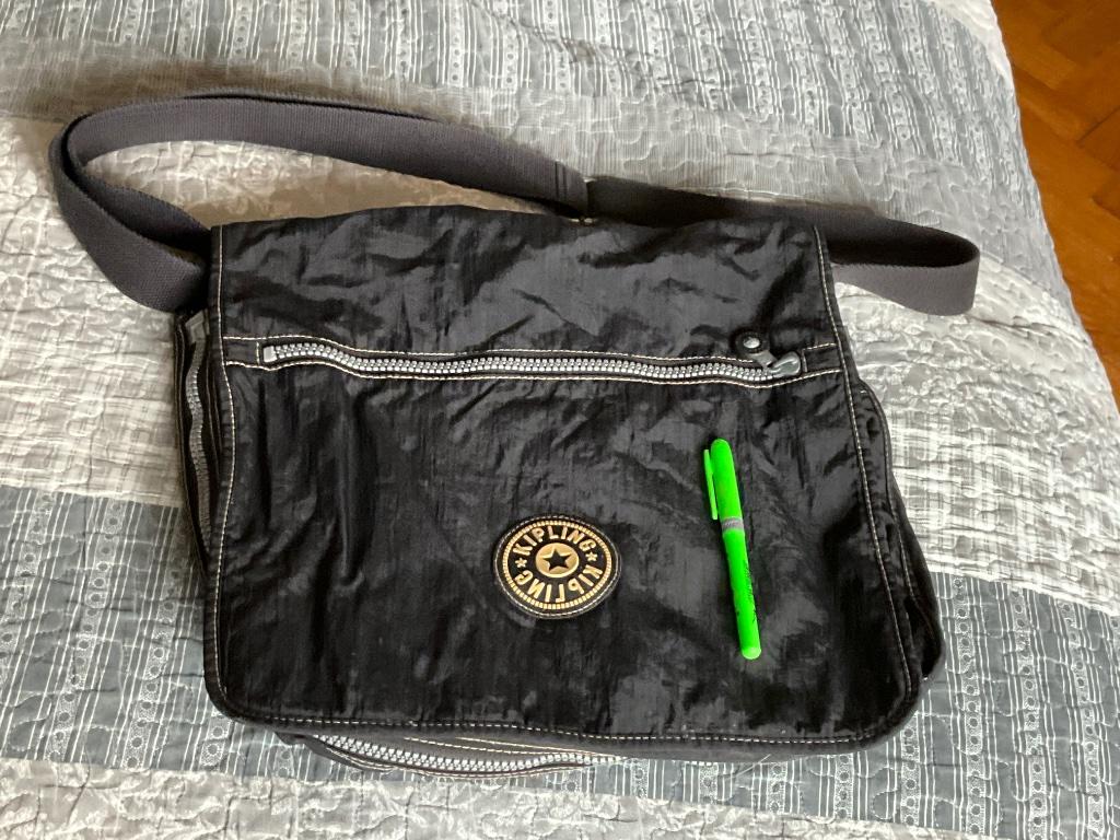 Kipling Grand sac bandoulière noir, Enlèvement ou Envoi, Utilisé, Noir, Kipling