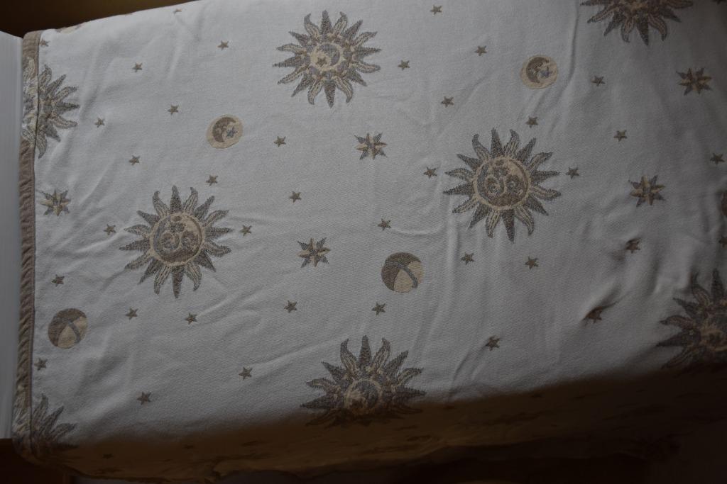 tafelkleed, dubelzijdig geweven, linnen, Huis en Inrichting, Ophalen of Verzenden, Zo goed als nieuw, Ovaal