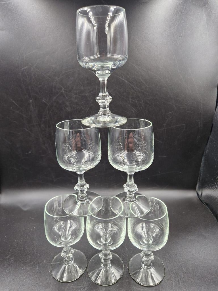 6 vintage druppel glaasjes Durobor Concorde, Verzenden