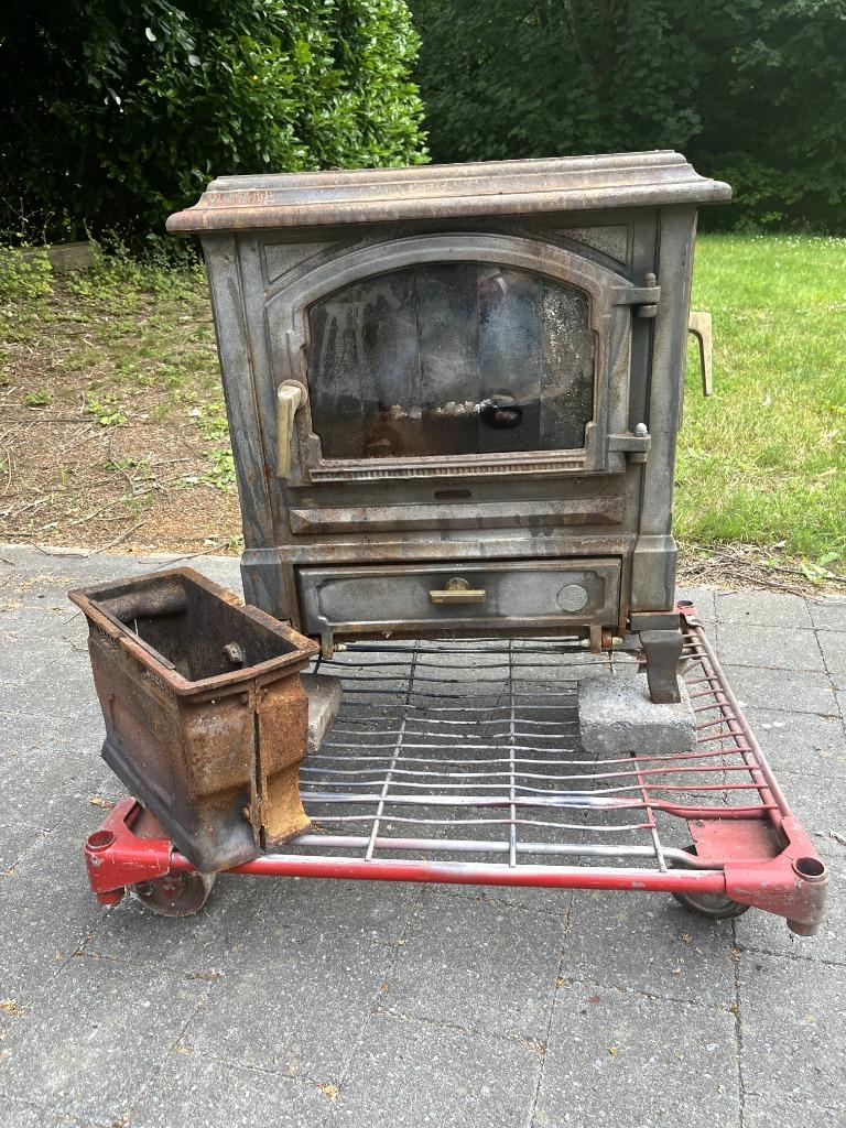 Poêle Efel, Huis en Inrichting, Kachels, Gebruikt, Hout, Ophalen