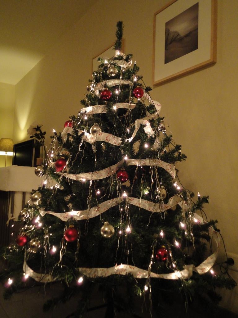 Kerstboom (kunststof - 150 cm - zonder versiering), Diversen, Ophalen, Gebruikt