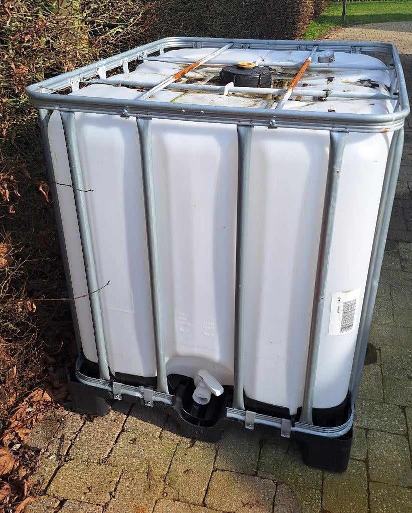 IBC vat 1000 L, Tuin en Terras, Regentonnen, Ophalen, Gebruikt