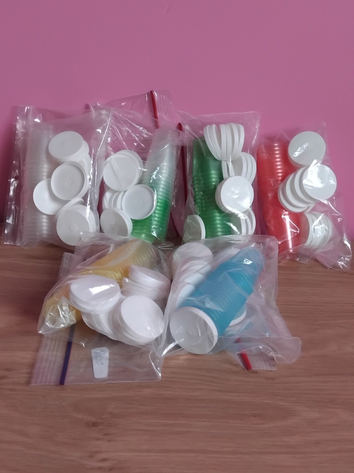 set van 20 handige opbergvakjes met deksel, Enlèvement