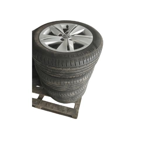 Volkswagen Velgenset + banden 205/55 16 V -91V - Semper04525, Enlèvement, Utilisé