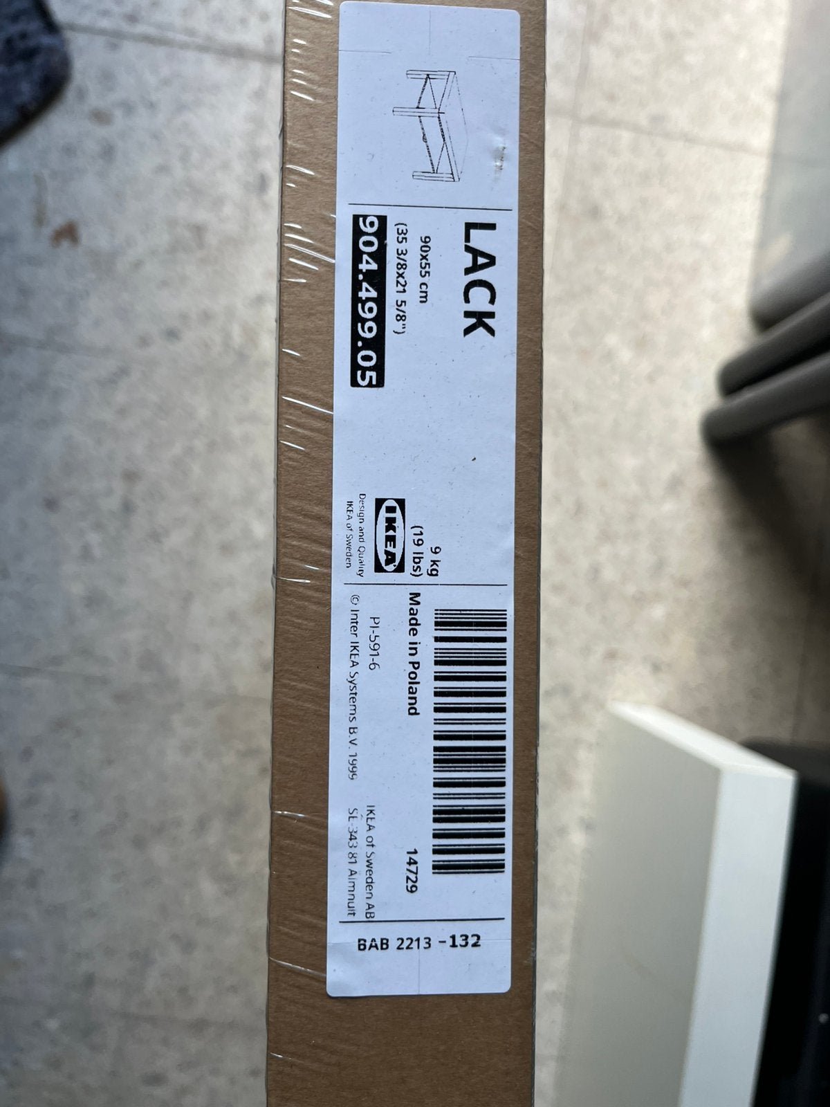 2 IKEA LACK salontafels wit – nieuw in verpakking, Ophalen, Nieuw, Wit, Minder dan 100 cm