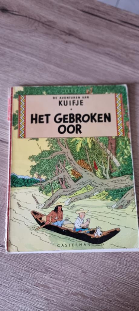 Vintage strip Kuifje - Het gebroken oor, Une BD, Enlèvement ou Envoi, Utilisé, Hergé (George Rémi)