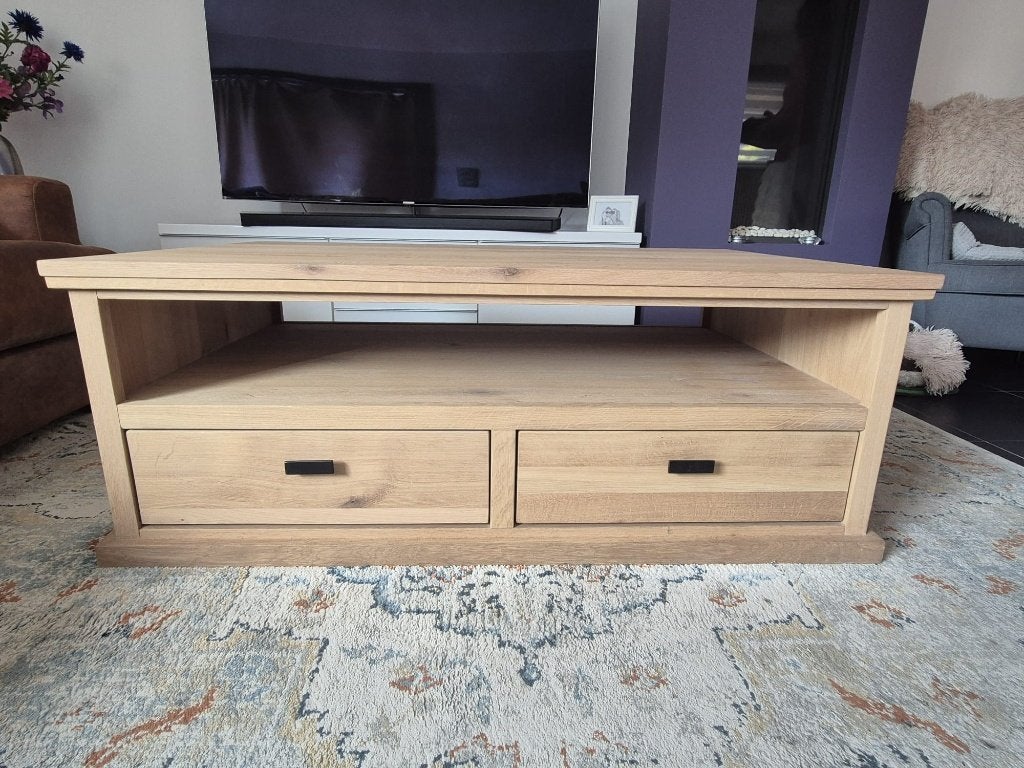 Salontafel met 4 schuiven, Huis en Inrichting, Tafels | Salontafels, Ophalen, 50 – 75, 100 tot 150 cm, 50 tot 100 cm