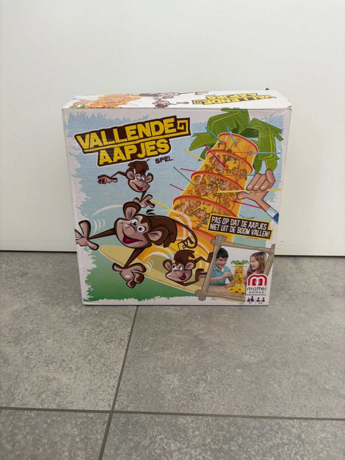 Vallende aapjes spel van Mattel, Ophalen, Gebruikt