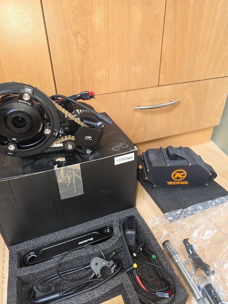 CYC X1 Stealth Mid-Drive Ombouwset (1500W tot 3000W) + Accu!, Ophalen, Nieuw, Motor, Fatbike