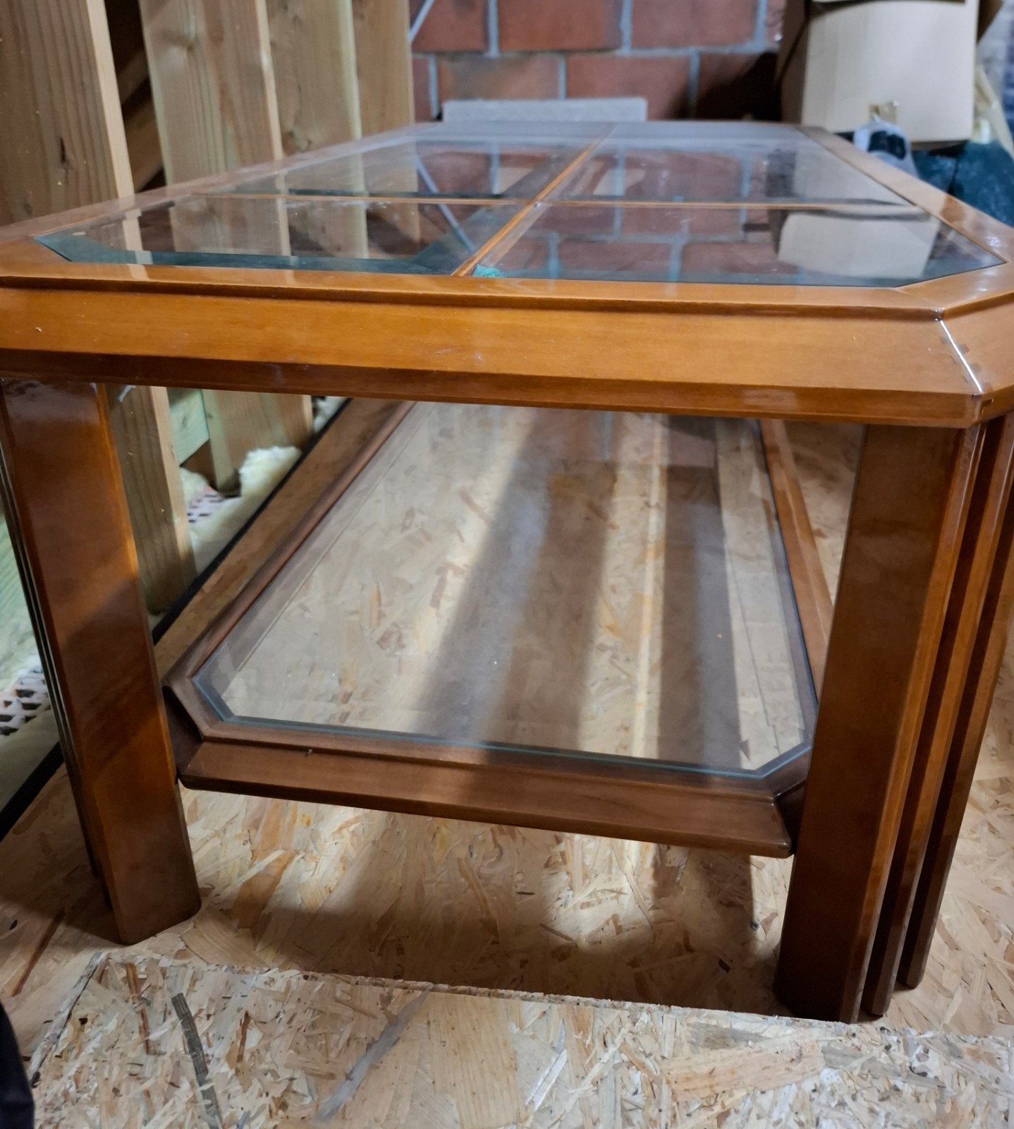 Table basse vintage en bois, Enlèvement