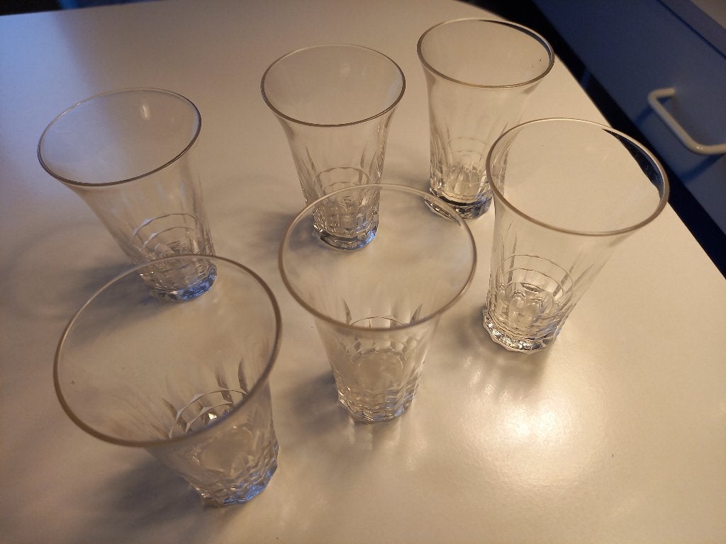 6 likeurglaasjes, Enlèvement ou Envoi, Comme neuf, Verres et Verres à shot