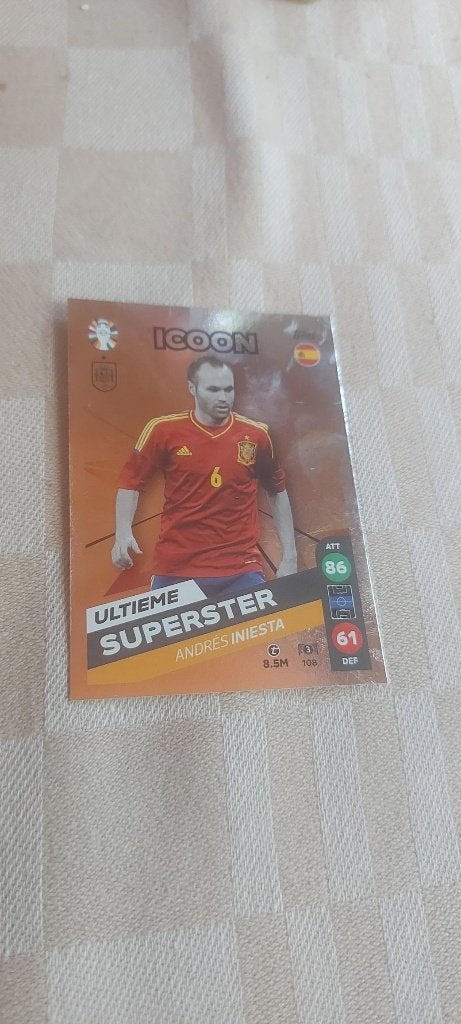 photo football Championnat Europe 2024 Andres Iniesta revers, Enlèvement ou Envoi, Neuf, Image
