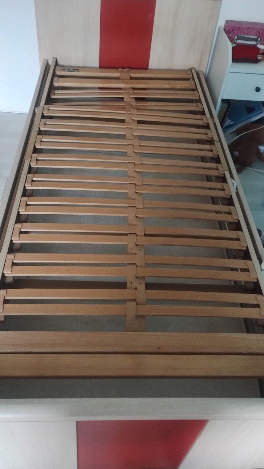 Lit 1 personne+matelas+sommier, Maison & Meubles, Chambre à coucher | Matelas & Sommiers, Enlèvement, Matelas