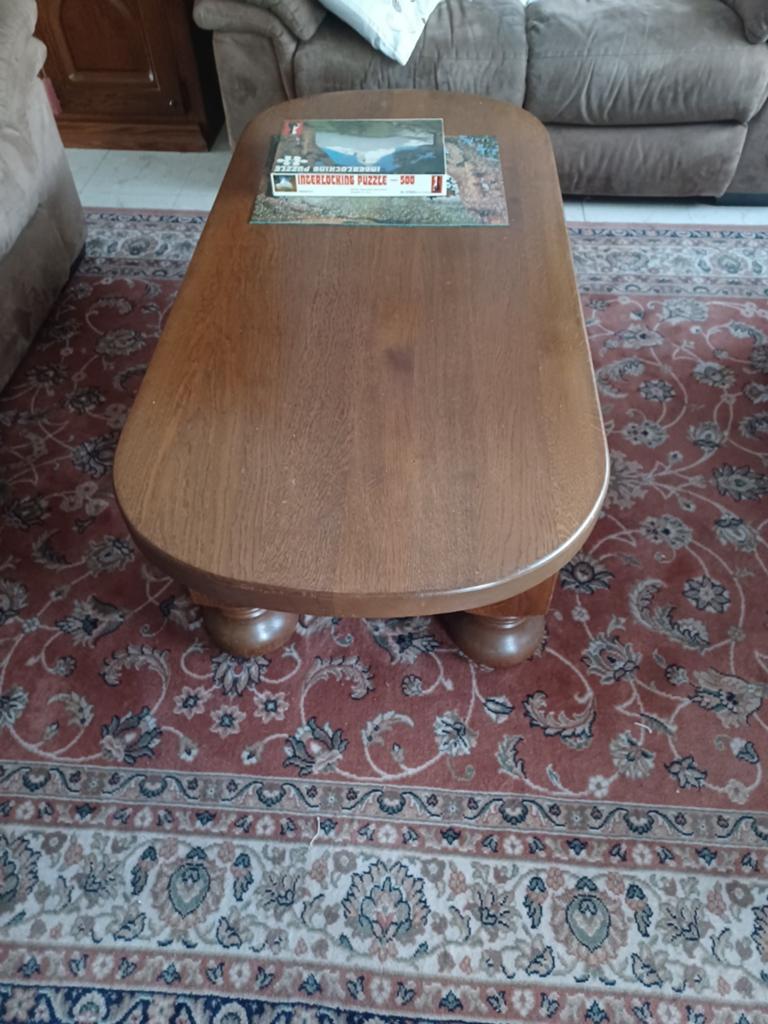 Eiken salontafel, Huis en Inrichting, Ophalen, Gebruikt, 100 tot 150 cm, Eikenhout