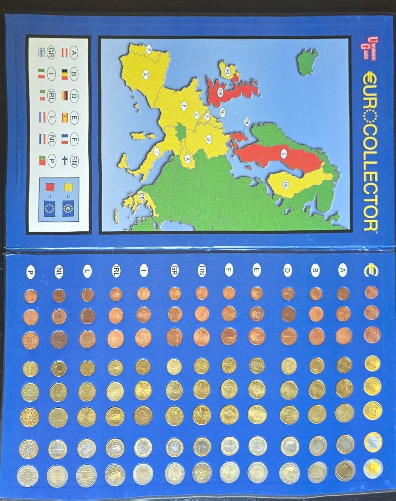 euromunten verzameling, Timbres & Monnaies, Monnaies | Europe | Monnaies euro, Autres pays, Or, Enlèvement, Autres valeurs