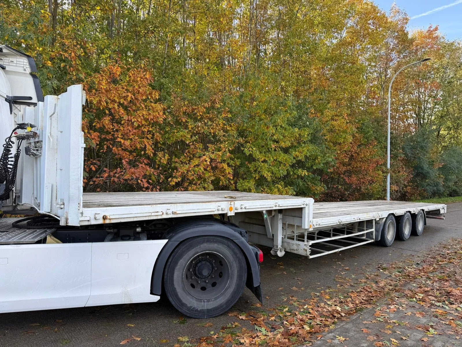 Trailor semi dieplader / luchtvering, Autos, Achat, Entreprise, Autres carburants, Remorques et Semi-remorques