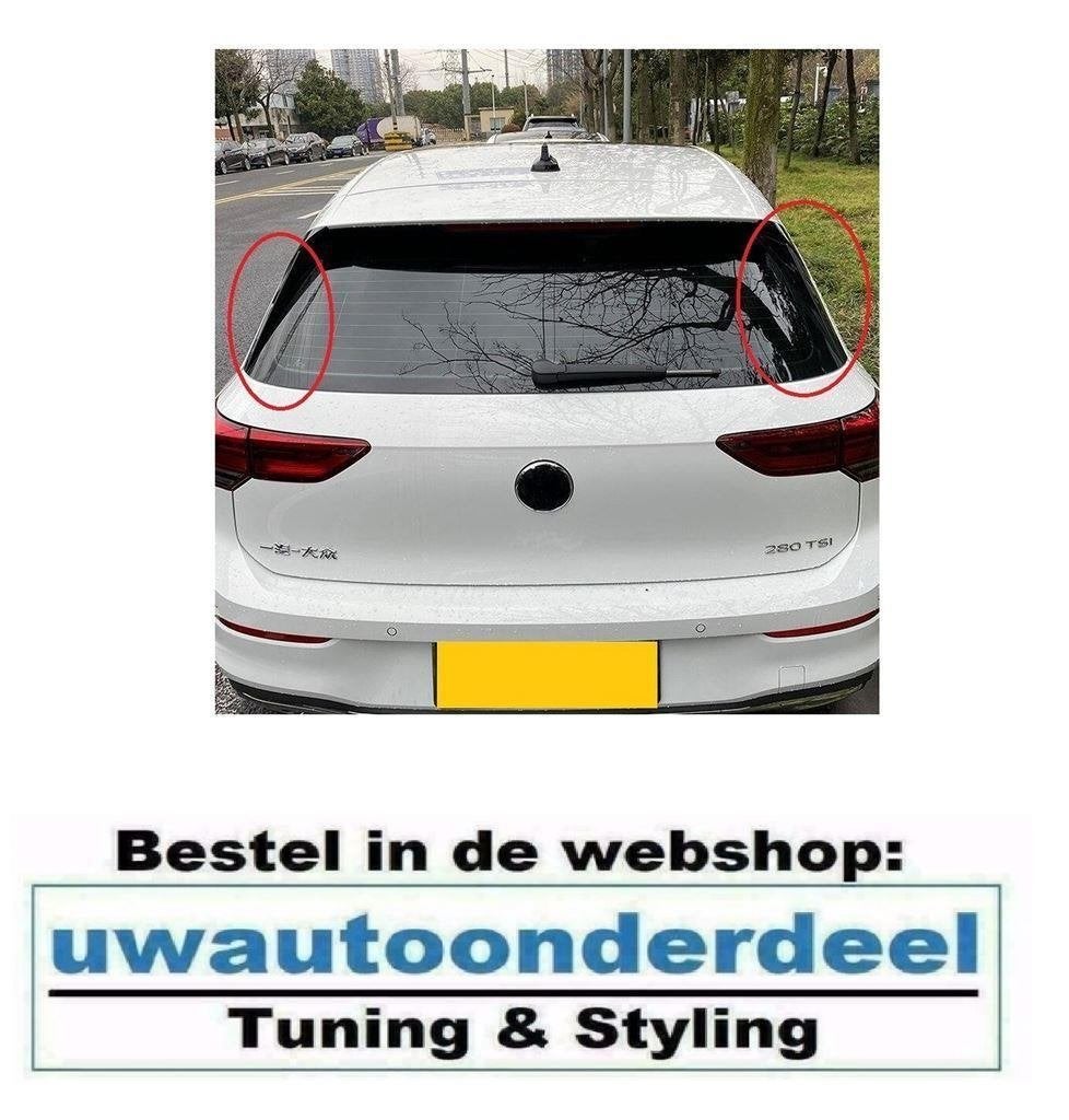 Achterraam Spoiler Wings glans Zwart Geschikt Voor Golf 8, Auto diversen, Tuning en Styling, Verzenden