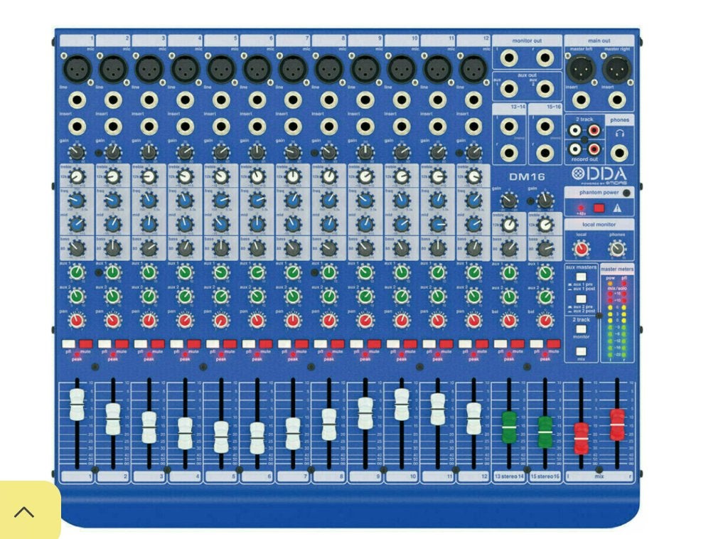 Soundcraft EPM12 en Midas DM16 beide in nieuwstaat, Ophalen of Verzenden