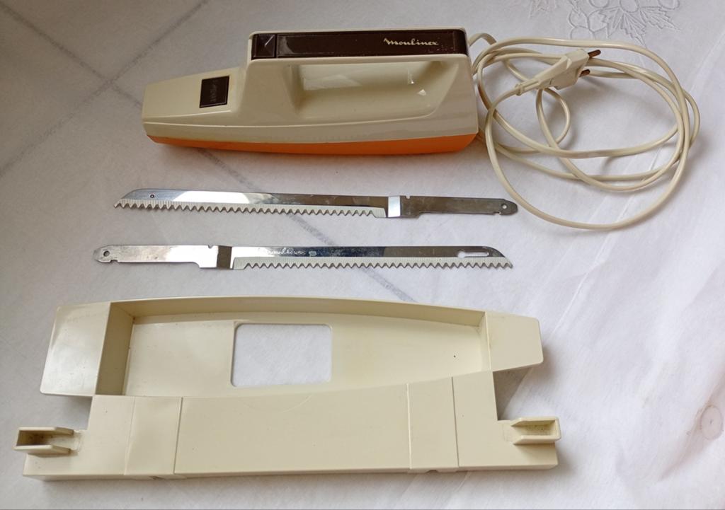 Elektro messer Moulinex - Vintage - Type 294 - In doos, Ophalen of Verzenden, Oranje