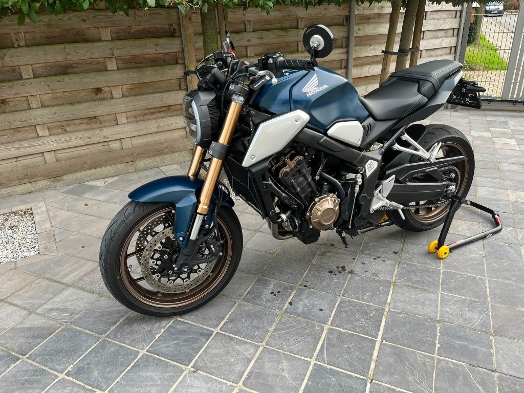Honda cb650r **6700km**9/2021**topstaat!!**jeans blauw**, Motoren, ABS, 4 cilinders, Meer dan 35 kW, Naked bike
