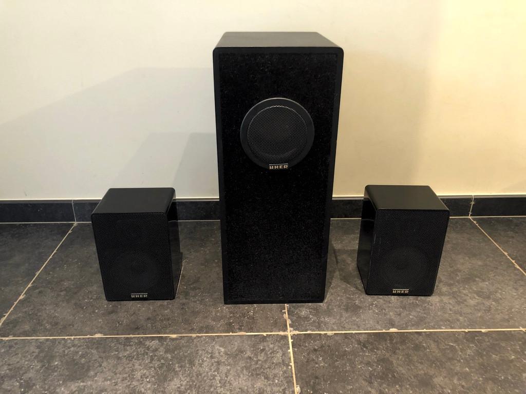 HiFi Luidsprekerset, Zo goed als nieuw, 120 watt of meer, Front, Rear of Stereo speakers, Ophalen