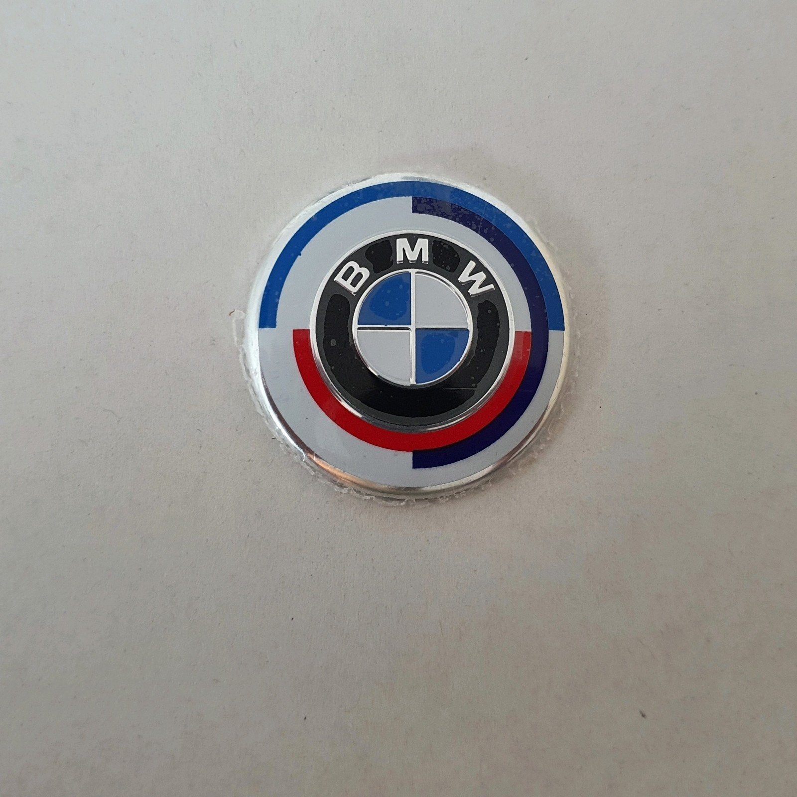 Logo du volant Bmw édition 50 ans diamètre 47 mm, Enlèvement ou Envoi