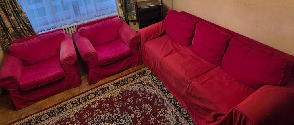 Canapé Ektorp Ikea convertible + housses neuves, Enlèvement