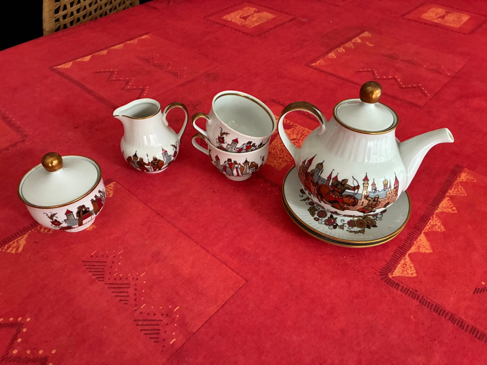 Service thé/café vintage porcelaine, Antiquités & Art, Enlèvement