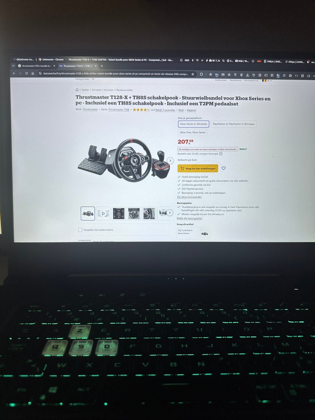 Trustmaster t128x +schakelaar—in doos goed als nieuw-xbox/pc, Games en Spelcomputers, Spelcomputers | Overige Accessoires, Ophalen