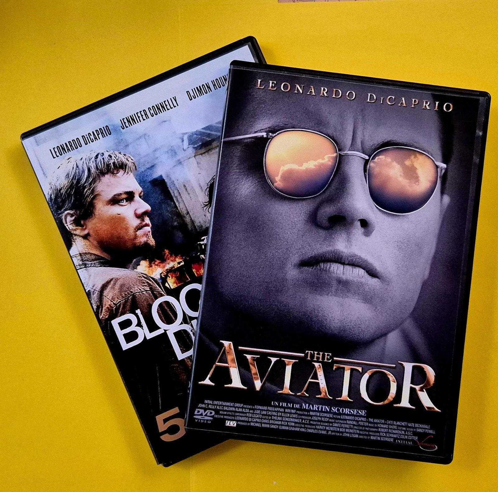 2x DVD 📀 Blood diamond + Aviator - Leonardo Dicaprio, Cd's en Dvd's, Dvd's | Actie, Vanaf 16 jaar, Actie, Ophalen of Verzenden