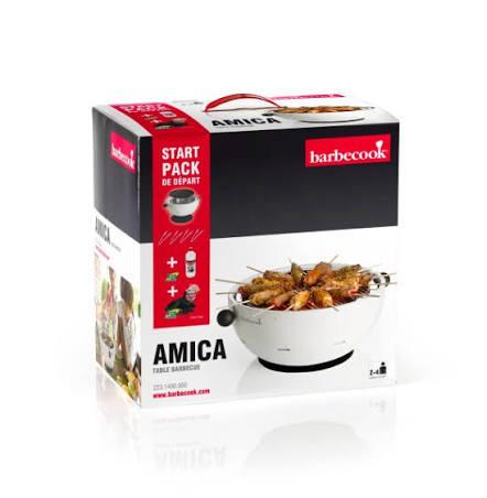 Barbecook Amica tafelbarbecue – startpakket, Electroménager, Friteuses, Comme neuf, Enlèvement
