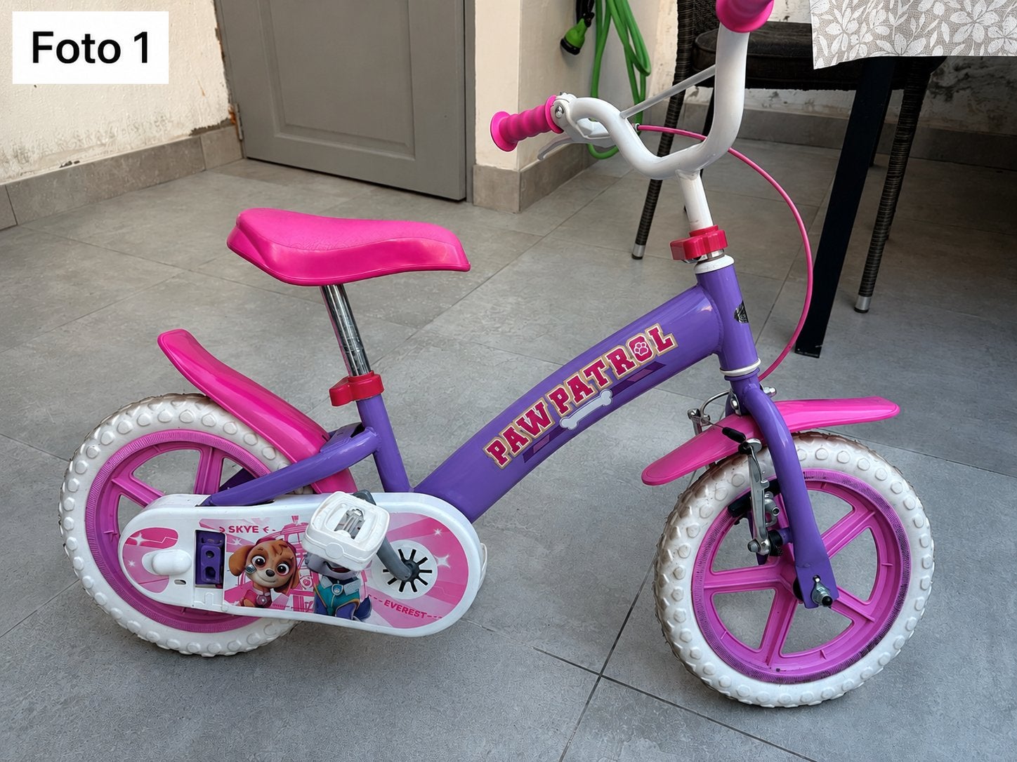 Kinderfiets Meisjes 12 inch 3-5 jaar, Fietsen en Brommers, Ophalen, Zo goed als nieuw, Zijwieltjes