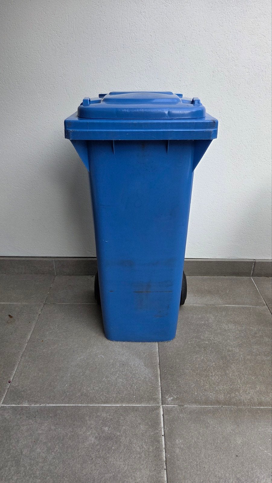 Blauw container, Ophalen, Kunststof, Gebruikt, 40 liter of meer