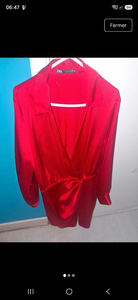 Robe zara  rouge T40, Maat 38/40 (M), Zara, Ophalen of Verzenden, Zo goed als nieuw