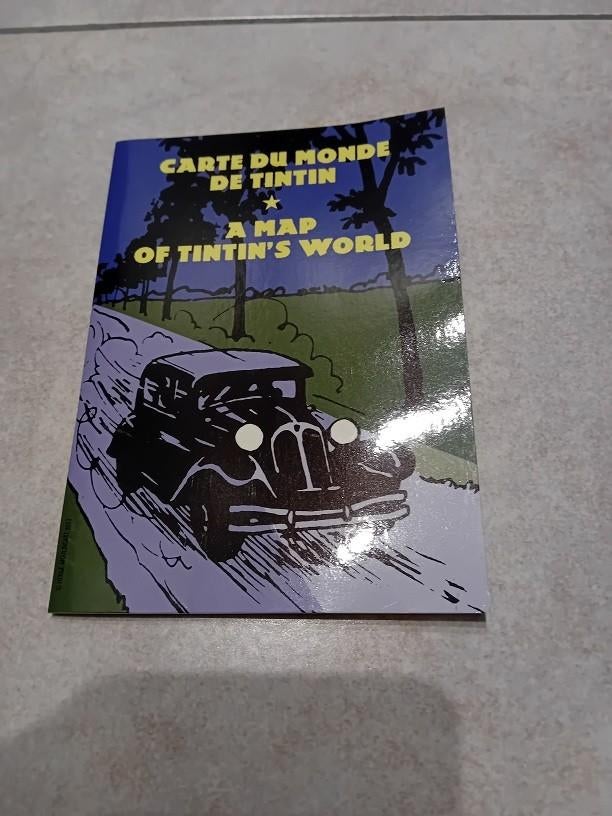 A map of Tintin's World / Carte du Monde de Tintin, Enlèvement ou Envoi, Tintin, Comme neuf, Image, Affiche ou Autocollant
