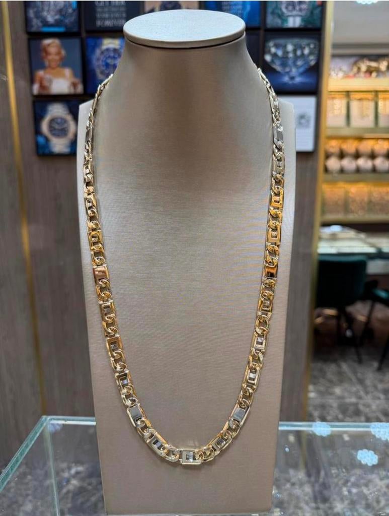 18KT Goud - 96 Gram - Ketting - ROLLIE - Herenketting, Ophalen, Zo goed als nieuw, Wit, Goud