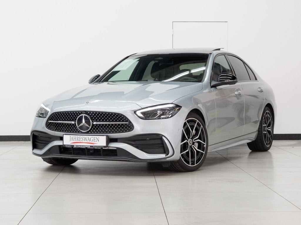 Mercedes-Benz C-Klasse 180 Mild-Hybrid | AMG Night PANORAMA, Autos, Argent ou Gris, Achat, 4 portes, Entreprise