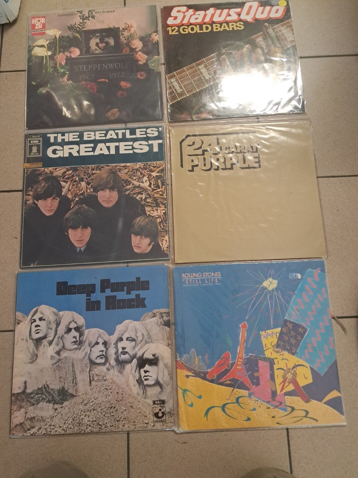 6 Lp,s Steppenwolf,Status Quo,Beatles Deep Purple ,Rolling S, Cd's en Dvd's, Ophalen of Verzenden, LP
